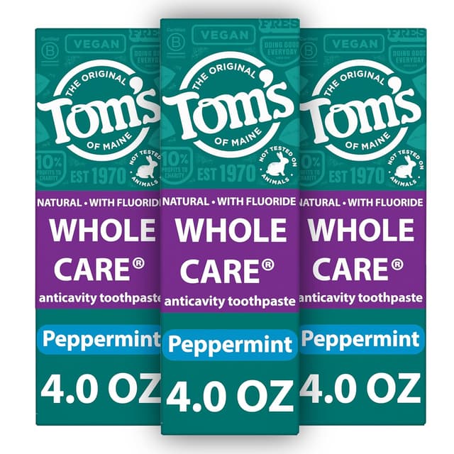 Imagen de Tom's of Maine Whole Care Peppermint Toothpaste 4 oz. 🪥 en OfertitasTOP