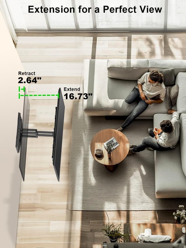 Detalle de USX Mount Full Motion TV Wall Mount for 37–82 Inch TVs (VESA up to 600×400mm)