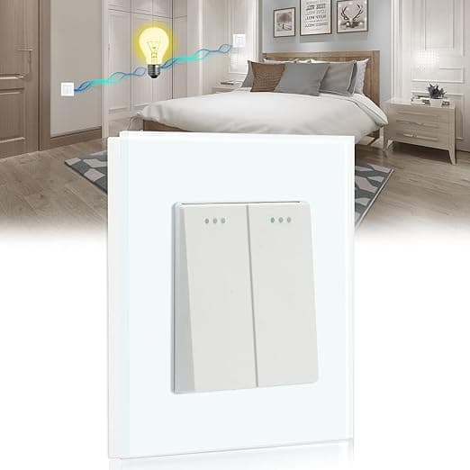 Imagen de BSEED Interruptor de luz 2 Gang 2 Vías ⭕ Blanco, 16A en OfertitasTOP