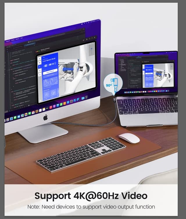 Thumbnail 3 de ORICO Cable USB C 100W 20 Gbps 📶 90 grados 1m