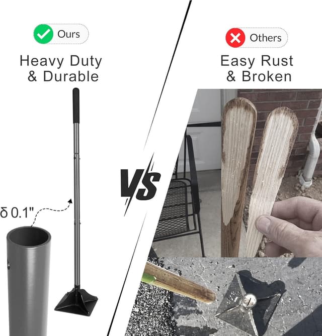 Detalle 2 de Walensee Stahlstampfer 122 cm Griff