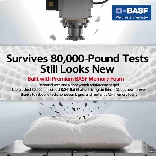 Detalle 2 de HighBeds Cervical Neck Pillow (Memory Foam) with Zipperless Ice Silk Pillowcase