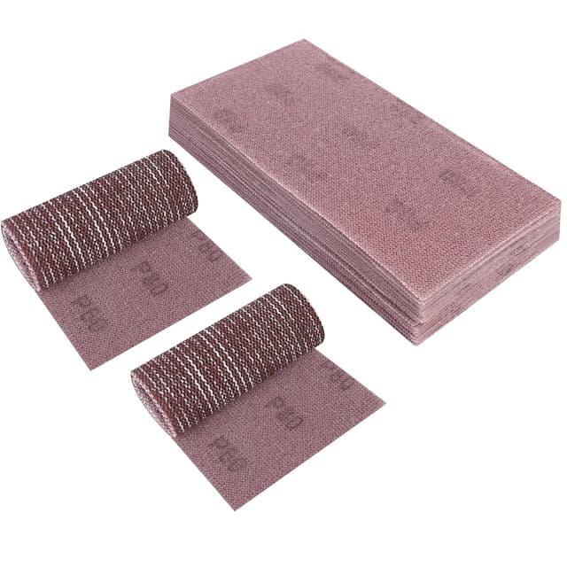 Detalle de Sruhrak 25 Schleifgitter-Klettschleifblätter 115x230 mm, Körnung 80