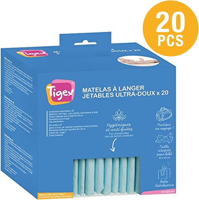 Thumbnail 5 de Tigex Cambiador Desechable para Bebé | 20 unidades 🍼