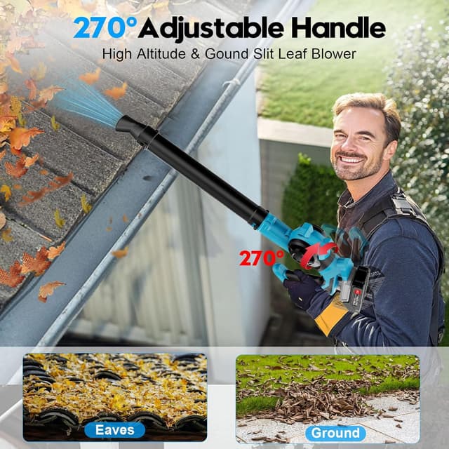 Thumbnail 6 de Leaf Blower Cordless 2×3000mAh, 210 km/h 🍃