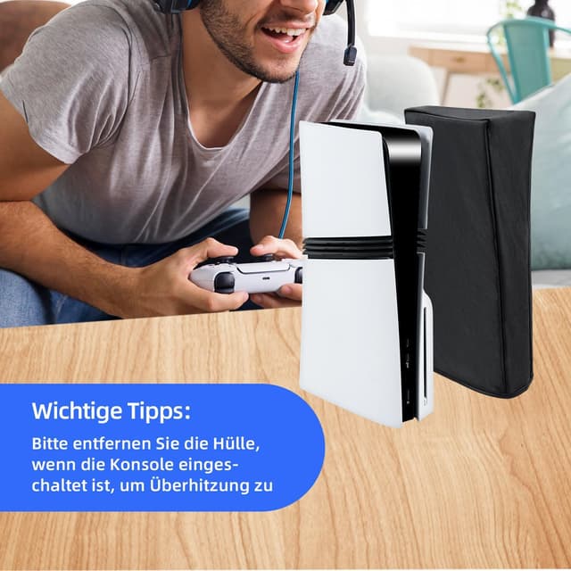 Thumbnail 6 de Tolesum Schutzhülle für PS5 Pro – Staubschutz Dust Cover (schwarz, nicht für PS5/PS5 Slim)