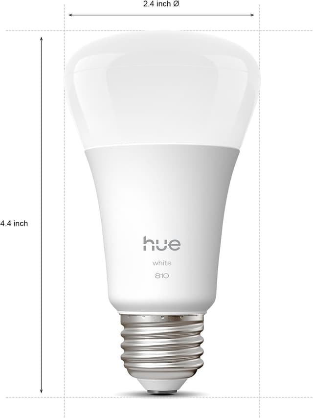 Thumbnail 1 de Philips Hue A19 Smart LED Bulb 4-Pack 9W