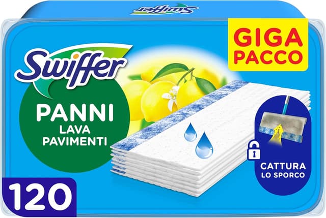 Imagen de Swiffer Wet Lavapavimenti 120 Panni Umidi en OfertitasTOP