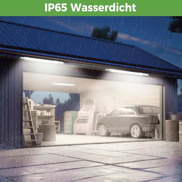 Detalle 2 de zemty Feuchtraumleuchte LED 60 cm mit Bewegungsmelder, 4000K, IP65