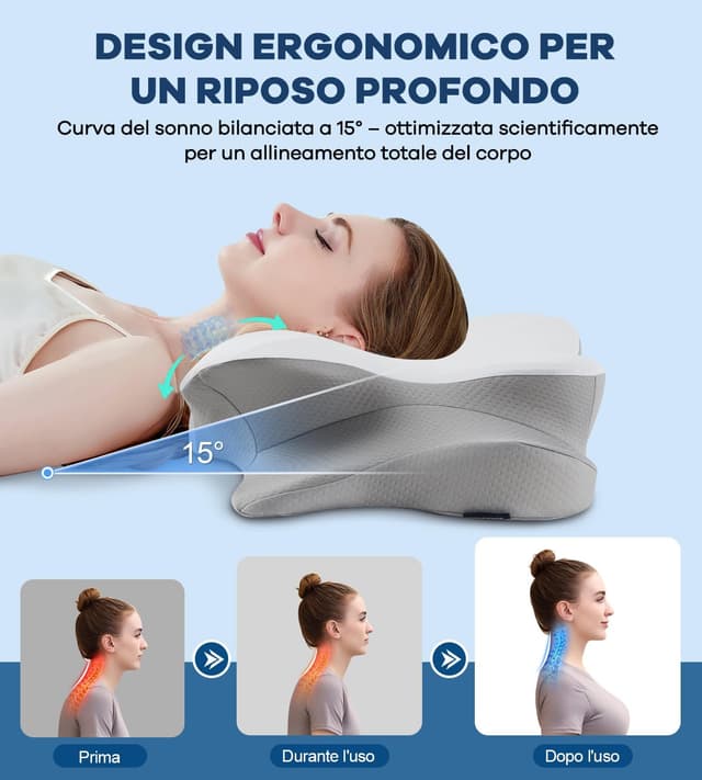 Detalle 2 de DONAMA Cuscino cervicale 2 in 1