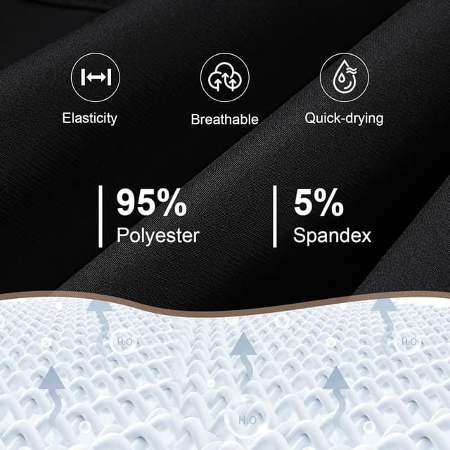 Detalle 2 de Leeboom Sport Shorts Herren Laufhose Kurz