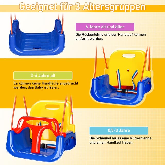 Detalle 1 de Ansobea Babyschaukel 3-in-1 50 kg