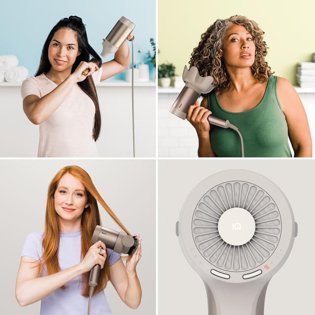 Detalle de Shark STYLE iQ HD120SLEU : sèche-cheveux et styler 3-en-1 ionique, brosse de style et diffuseur