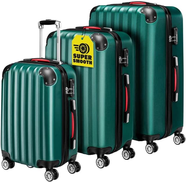 Detalle de Monzana Kofferset Hartschalen M-L-XL 3tlg Grün