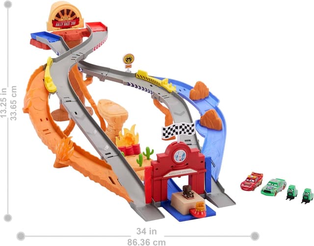 Thumbnail 2 de Mattel Cars Toy Playset Rescue Raceway 4