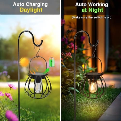 Detalle 1 de Kimjo Farolillos Solares Exterior 🪴 IP65, 2 Piezas