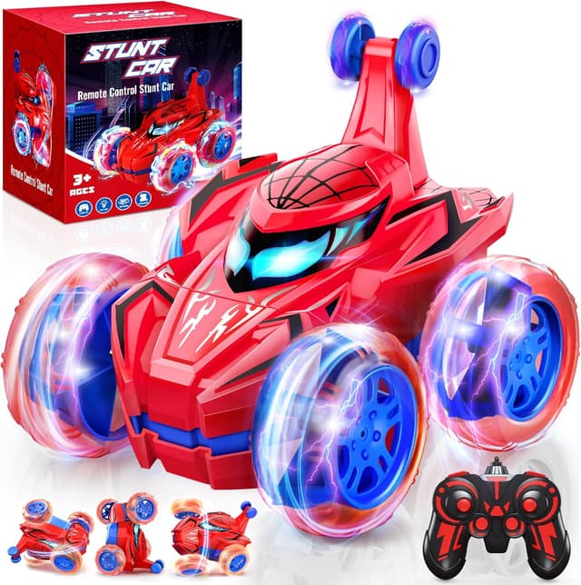 Detalle de Ophy Spider Car, auto telecomandata RC con rotazione 360° e luci LED