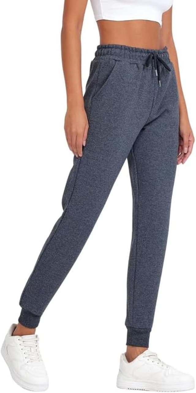 Detalle de COMEOR Women’s Jogging Bottoms – Ladies Joggers in long cotton with drawstring and tapered cuffs