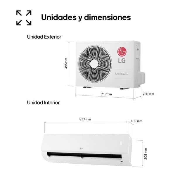 Detalle 2 de LG Aire Acondicionado Split 1x1 Inverter