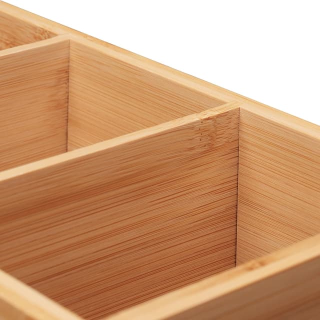 Thumbnail 5 de Relaxdays Portaoggetti da Scrivania bambù 12x35x14 cm