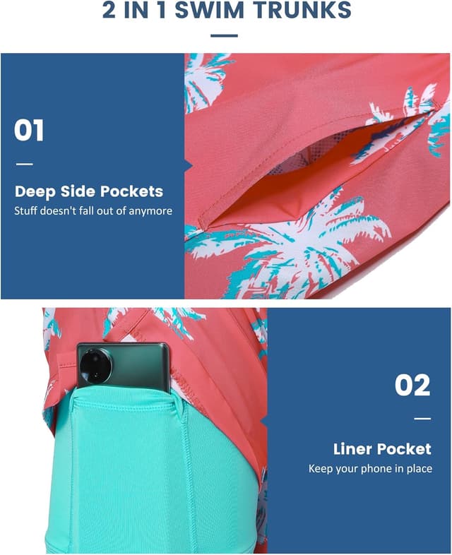 Detalle 2 de maamgic Mens 5 Inch Swim Shorts