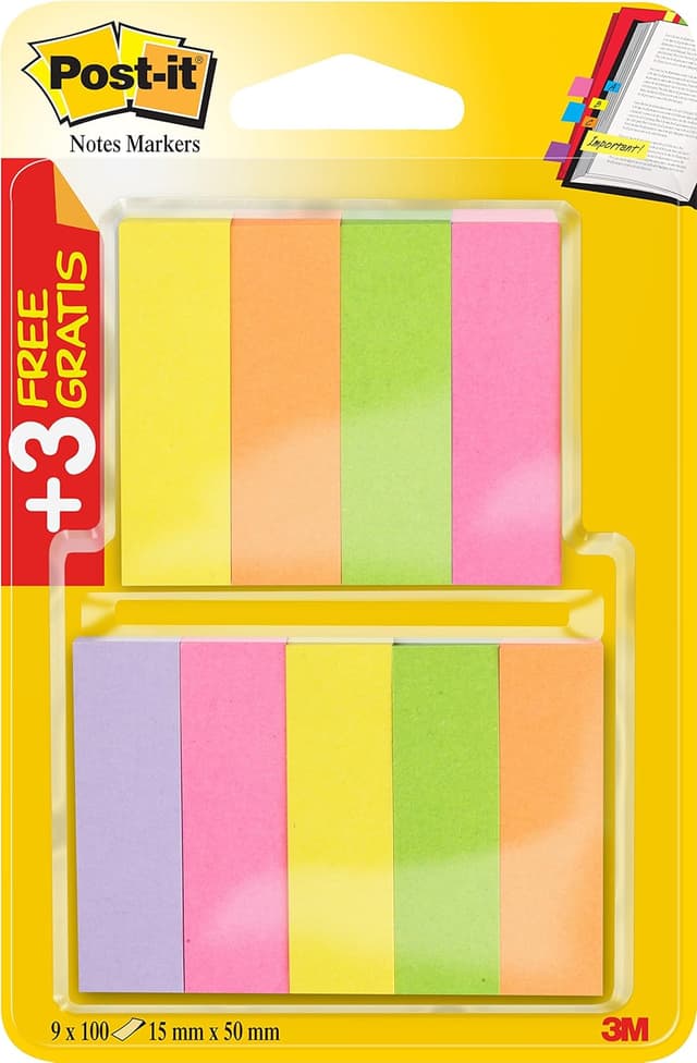 Detalle de Post-It Marque-Pages Papier 15 x 50 mm 100 pcs