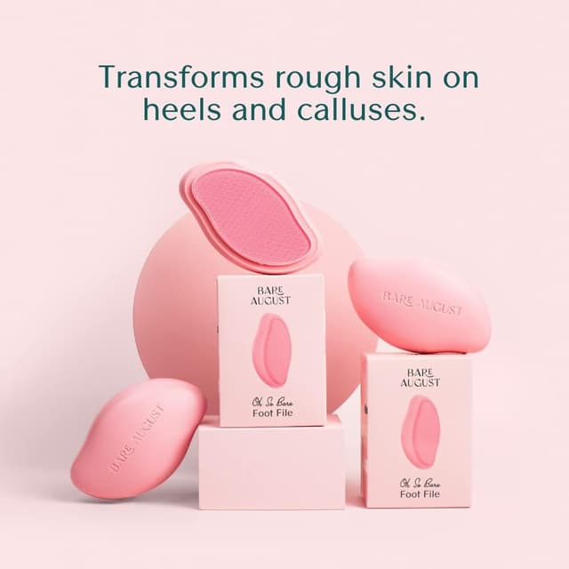 Detalle 2 de Bare August Glass Foot File Callus Remover & Heel Scraper Pedicure Foot Scrubber