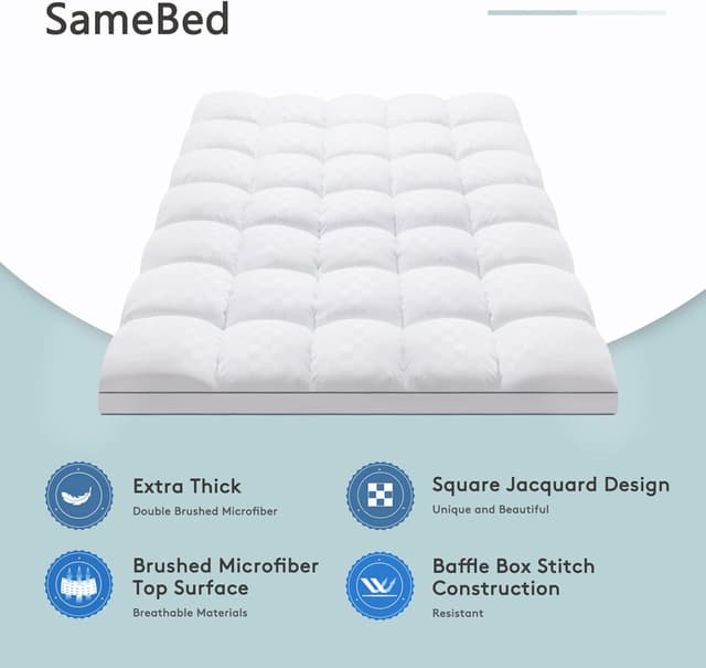 Thumbnail 1 de SameBed Mattress Topper Queen 8–21" Cooling Mattress Pad