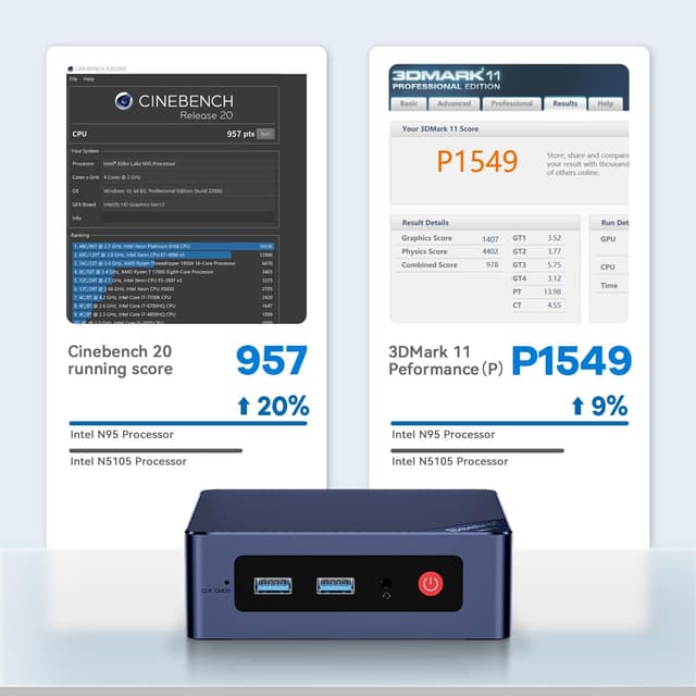 Thumbnail 3 de Beelink Mini PC Mini S12 con Alder Lake-N95, 12GB LPDDR5 e SSD 512GB, doppio HDMI