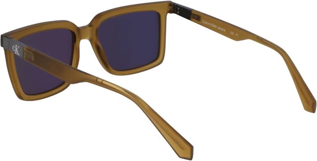 Detalle 2 de Calvin Klein Jeans CKJ23659S 309 Khaki occhiali da sole unisex square con lenti specchiate