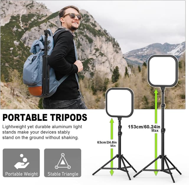 Thumbnail 4 de Hagibis 15W LED Video Lights kit