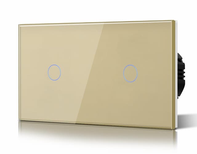 Detalle de BSEED Interruptor táctil Oro 1 gang 1 vía