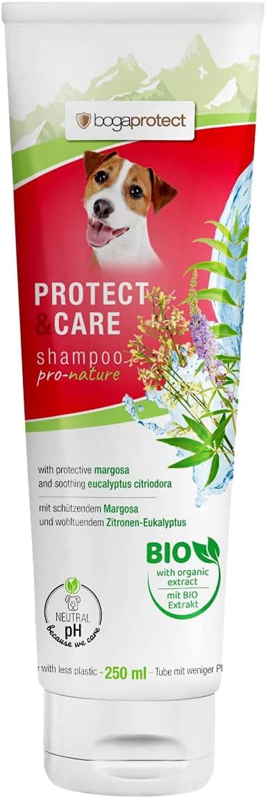 Detalle de bogaprotect SHAMPOO PROTECT & CARE (250 ml) – mildes Shampoo mit Margosa & Zitronen-Eukalyptus