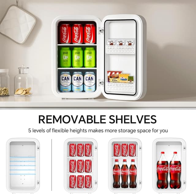 Detalle de Cormix Mini-Kühlschrank 18L (2-in-1) mit Kühl- und Heizfunktion, 12V/220V