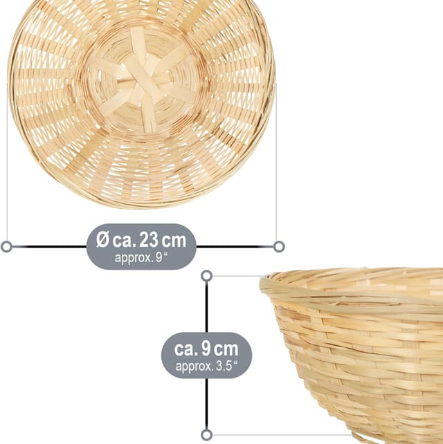 Detalle 1 de com-four Bastkörbchen 10er Set Osterdeko 23 cm