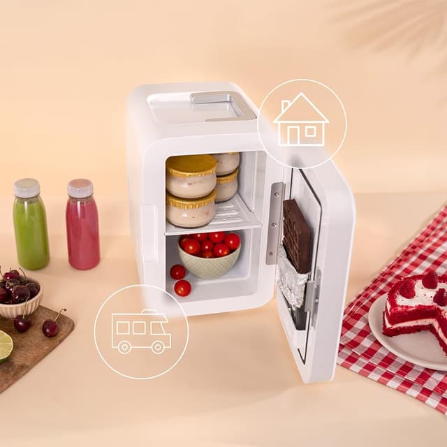 Detalle de Cecotec Bolero MiniCooling 10 L : mini-réfrigérateur 12V/220V pour voiture, caravane et week-ends