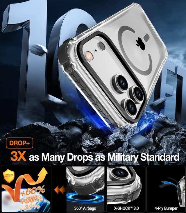 Detalle 1 de DEERLAMN Strong Magnetic Case 6.9-Inch