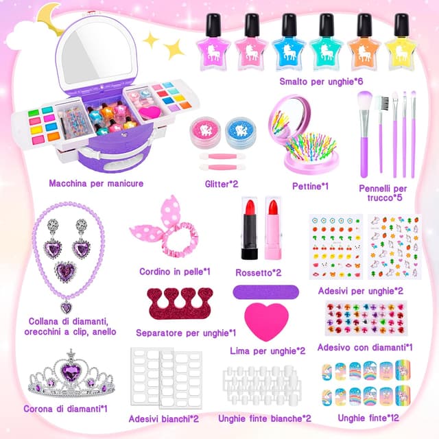 Detalle de Kit manicure nail art bambina 6-12 anni