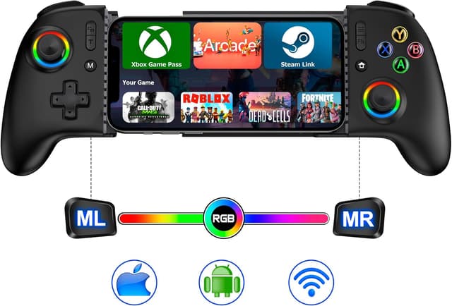 Imagen de Universal Wireless Mobile Gaming Controller with Hall Joysticks en OfertitasTOP