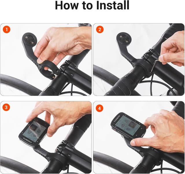 Detalle de CooSpo MT5 Out Front Bike Computer Mount Adapter for Garmin and CooSpo (25.4mm/31.8mm)