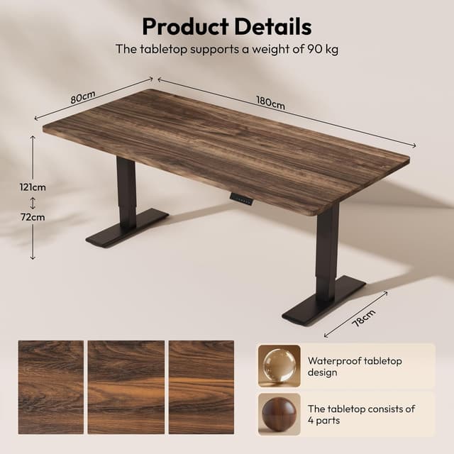 Thumbnail 2 de SANODESK Q1 Pro bureau assis-debout 180x80 cm