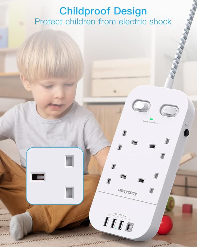 Thumbnail 6 de Extension Lead with 4 USB Slots