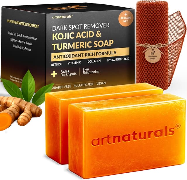 Detalle de Kojic acid soap dark spot removal 2 pack