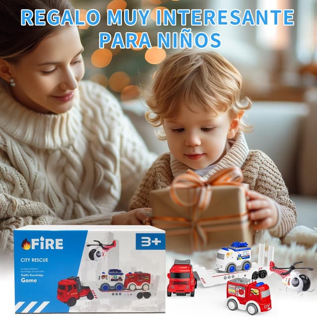 Thumbnail 6 de GizmoVine Camiones de juguete Rescate 3 piezas