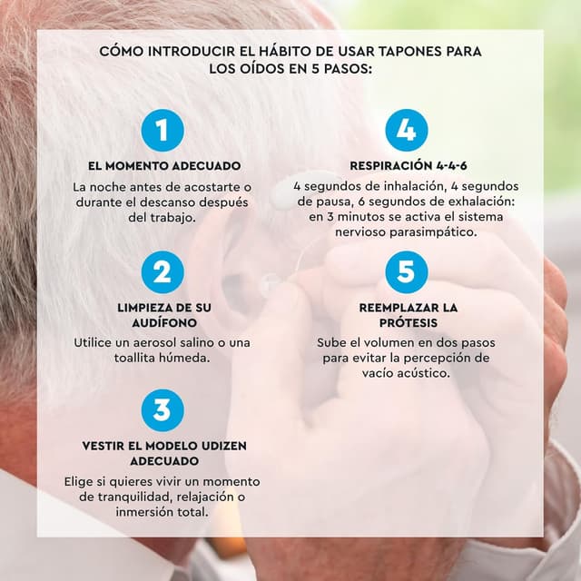 Detalle de UdiZen -23dB Air Tapones ergonómicos 1 par