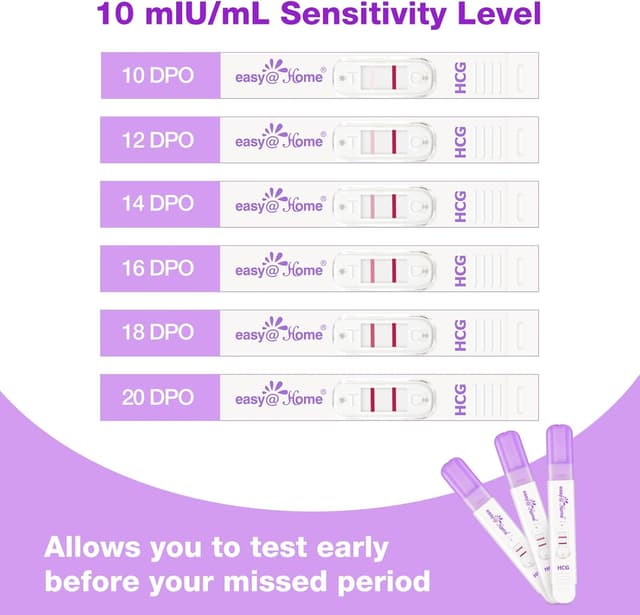 Thumbnail 2 de Easy@Home 5x Pregnancy Test 10 mIU/mL