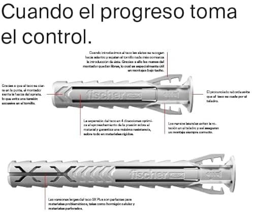 Thumbnail 2 de fischer 568727 Taco de expansión 6 x 30