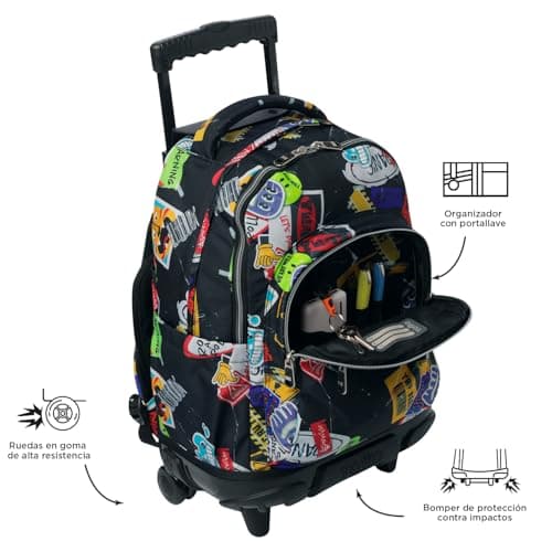 Thumbnail 6 de Totto Mochila Escolar con Ruedas Renglones (26,21 L) con bolsillo para PC 14