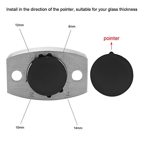 Thumbnail 3 de WPKD BLUEIY Guía de piso 50x23 mm para vidrio 🚪