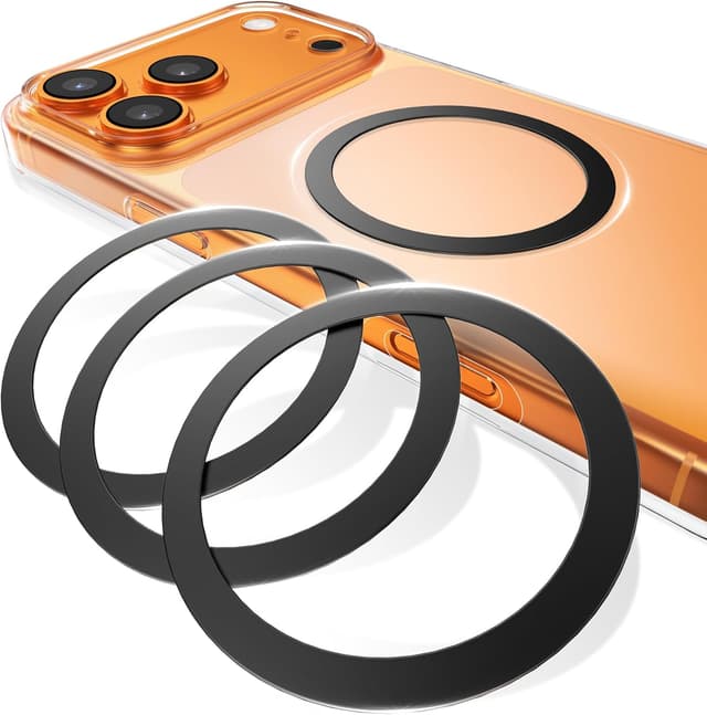 Detalle 1 de YOSH Round Metal Plates Replacement Mount (Pack of 4) with 3M Adhesive for Magnetic Car Phone Holders